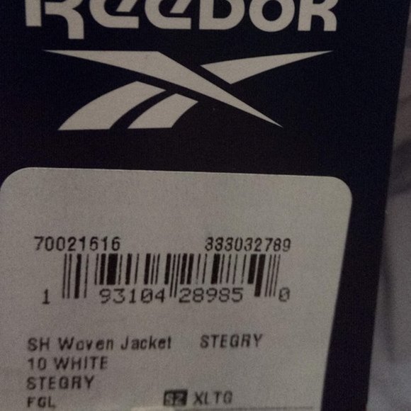 New Reebok Woven Long Sleeve Stirling Grey Bomber Collar 3/4 Length Jacket US XL - Picture 5 of 15